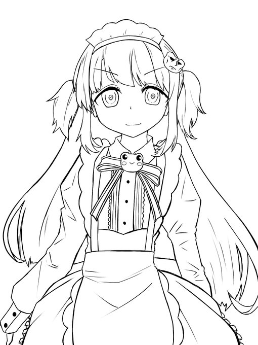@aisakakyuuuuuri おまけの塗り絵 