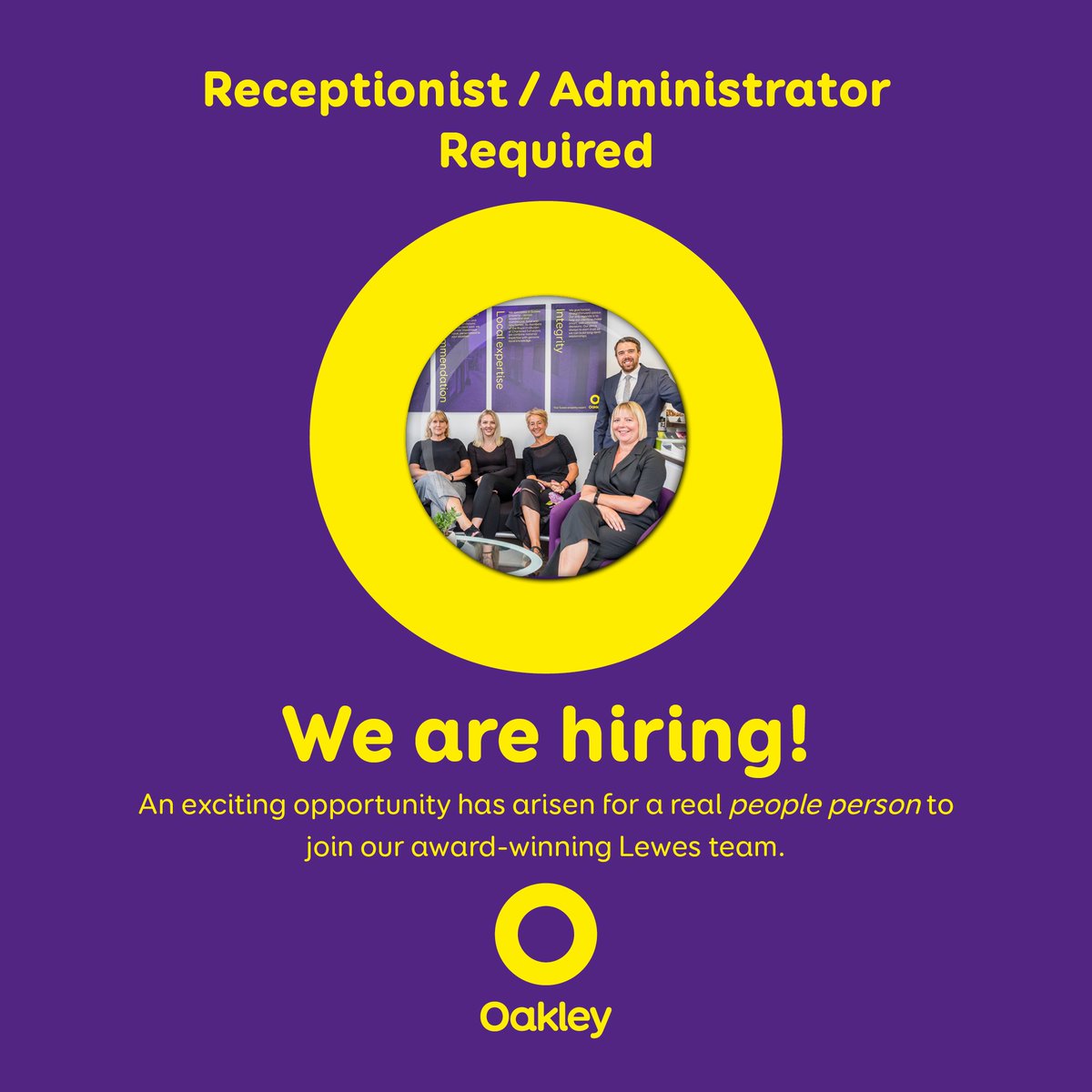 We are hiring!

A great opportunity to join our award-winning Lewes team!

Know anyone who might be interested?

Enquiries/CV’s in confidence to David Beaken, Lewes Director, david@oakleyproperty.com

#property #recruiting #lewes