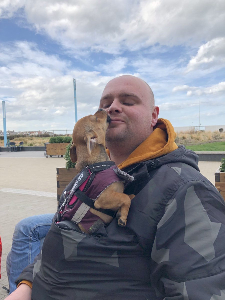 HeadwayTyneside's tweet photo. #MoveMoreMarch saw us take a stroll on the sea front at Whitley Bay π€πChester, Xena and Libby enjoyed the walkies too πΆπ©π. We are visiting #NUCASTLE the newly opened #NewcastleUnitedFoundation sports centre, NE4 6BT at 12pm Tuesday 15th March - come join us? β½οΈπΆ@AlMcD1978 https://t.co/QpA9VXD0rN