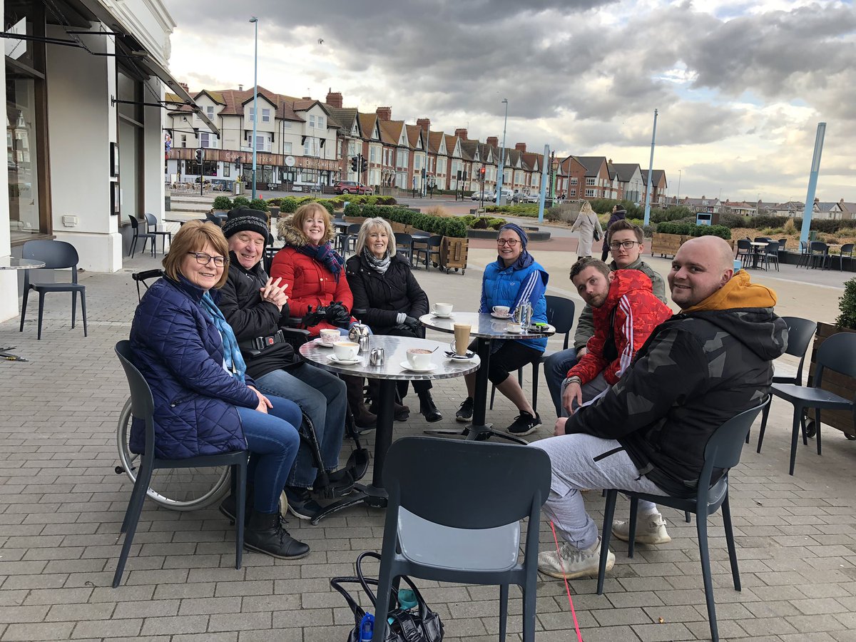 HeadwayTyneside's tweet photo. #MoveMoreMarch saw us take a stroll on the sea front at Whitley Bay π€πChester, Xena and Libby enjoyed the walkies too πΆπ©π. We are visiting #NUCASTLE the newly opened #NewcastleUnitedFoundation sports centre, NE4 6BT at 12pm Tuesday 15th March - come join us? β½οΈπΆ@AlMcD1978 https://t.co/QpA9VXD0rN