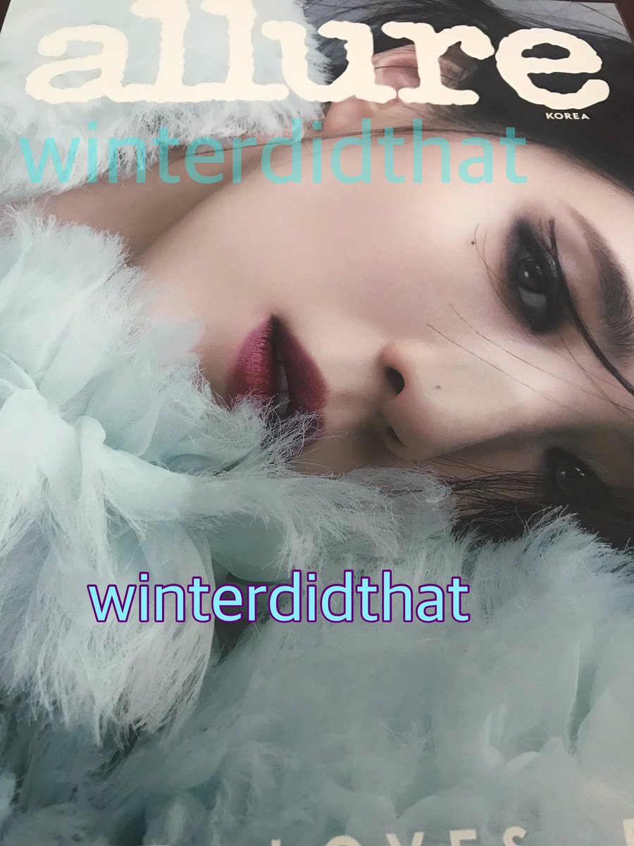 winterdidthat's tweet photo. Allure Korea (Cover: Han So Hee) has arrived!🥳
#WDTarrivedINA
#persod https://t.co/81rubt6o1R