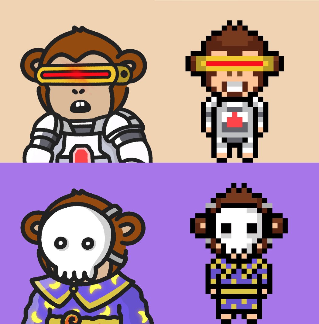 bitmagicianeth's tweet image. By owning a Genesis Monke, you can claim your genesis trainer in the Monke Bank using $CMB
The genesis trainers are the in-game version of your Monke, and is your playable character in the metaverse 👀
Trainers will be available for staked Monkes to claim this week 🤩
@CoolMonkes