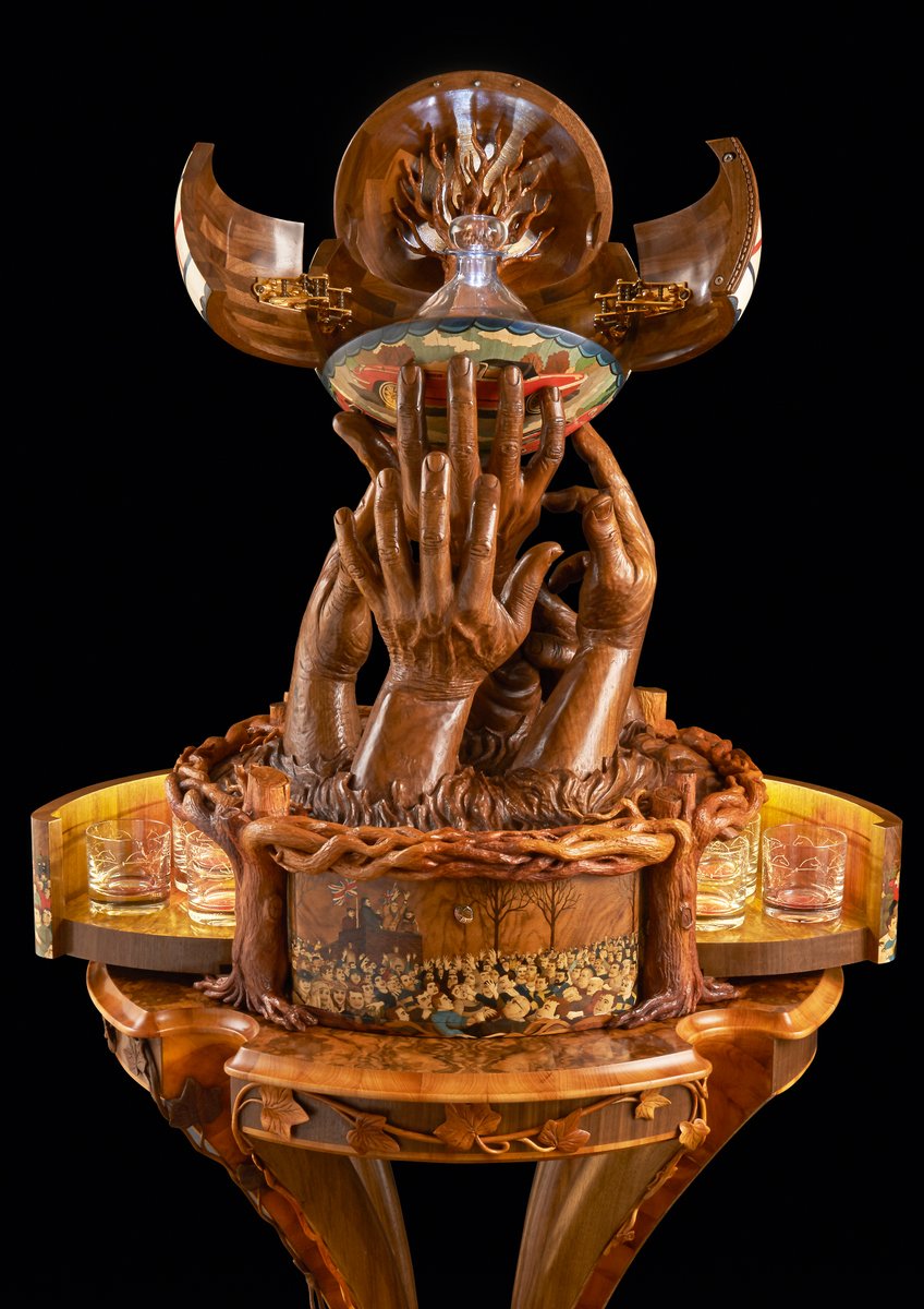 Wheathills's tweet photo. Don’t miss the opportunity to view this absolute masterpiece in craftmanship – have a walk past CW Sellors window #shrovetide #ashbourne #tantalus #memorybox #memoryboxes #worksofart #exquisitememoryboxes #bespoke #art #gifts #finegifts #craftsmanship #football #footballsculpture https://t.co/gaxFGwIOSd