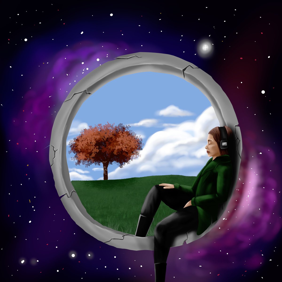 Skeye_studios's tweet photo. My 3rd painting titled 'blue sky' for the 'cosmic View' project. Proud of how good the nebula turned out🤩

.
#digitalart #art #drawing #illustration #artist #artwork #digitaldrawing #digitalillustration #fanart #artistsoninstagram #sketch #procreate #digital #digitalartist
#NFT https://t.co/5k8sw2Rer5
