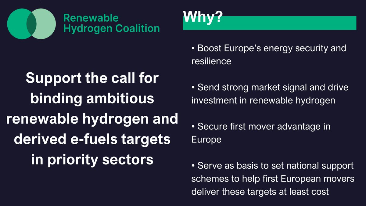 Renewable Hydrogen Coalition tweet media