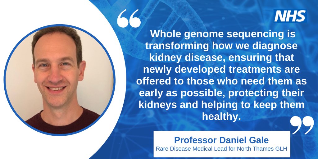 Prof Daniel Gale, Rare Disease Medical Lead at @NorthThamesGLH, highlights how #Genomics can help people living with kidney disease. 

#WorldKidneyDay #WorldKidneyDay2023