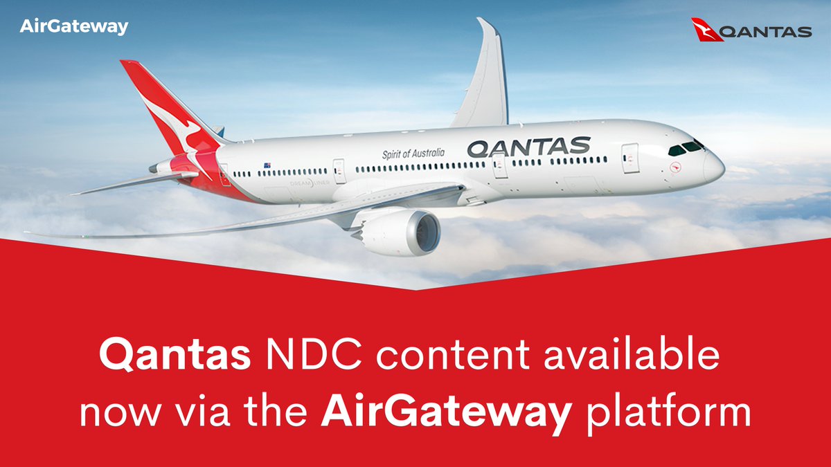 Australian carrier Qantas’ NDC content is now live on the AirGateway platform. #airlineNDC #airlinedistribution #iataNDC #qantas #QDP #airgateway airgateway.com/blog/partnersh…
