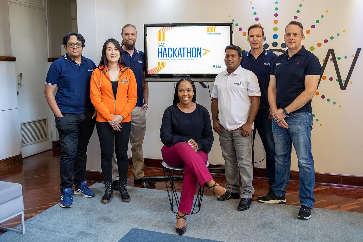sas_africa's tweet photo. We’re proud to be supporting teams from around the world, including the Dake Solutions team from South Africa, on realizing how #curiosity, collaboration and application of technology can drive innovation and overcome real-world problems https://t.co/FAyZDDyllz #SASHackathon https://t.co/bzIJvmqNOq