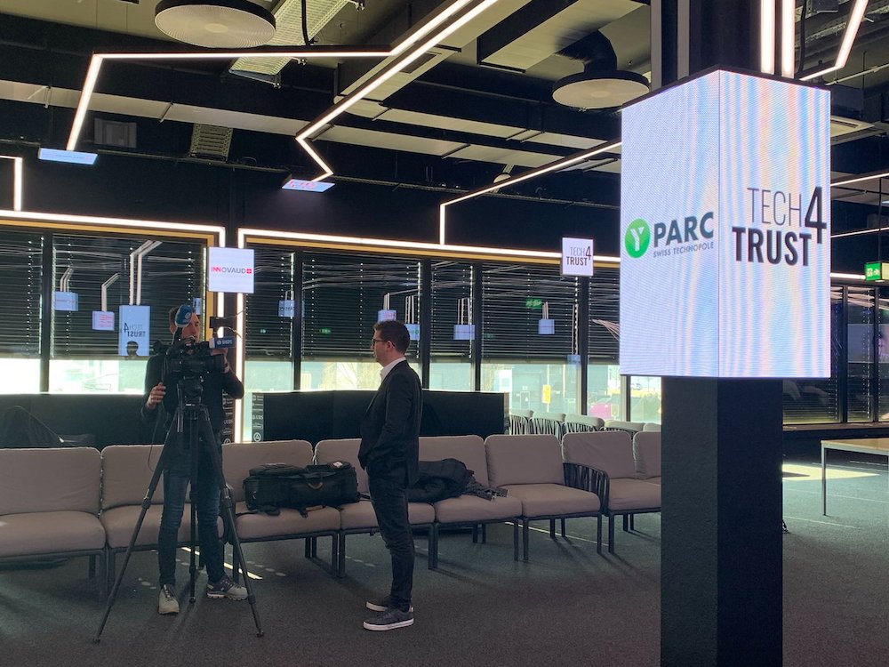 TrustValleyCH's tweet photo. #Tech4Trust @Y_PARC 🚀🇨🇭🌍 Un grand merci à toute l'équipe d'Y-Parc, Sylvain Pasini, la HEIG-VD pour son accueil ce matin à Yverdon "Berceau de la Cybersecurité" pour ce roadshow passionant!  https://t.co/D3zMBMo7dH #TrustValleyCH #digitalTrust #Cybersecurity cc @lennig https://t.co/B3pF2d7rVI