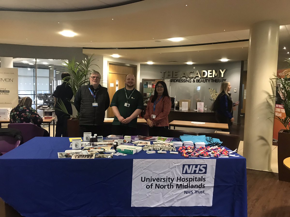 Education_UHNM's tweet photo. It’s National Careers Week and we are at Newcastle-u-Lyme College promoting careers at UHNM to our future workforce #NCW2022 @UHNM_NHS @NSCGNewcastle https://t.co/NTeeRQjPqW