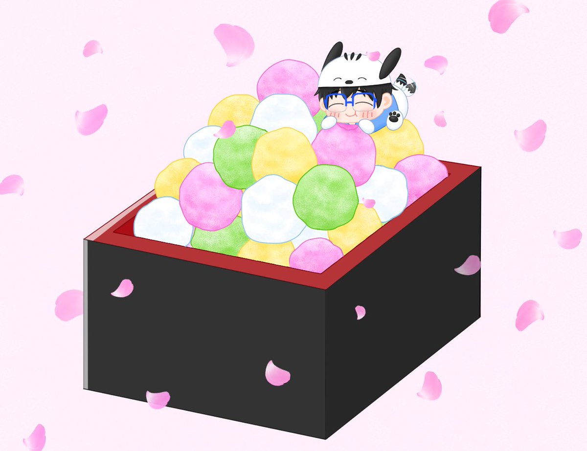 3月お題その① 「ひな祭りでもぐもぐ」 お題ありがとうございました🎎🌸