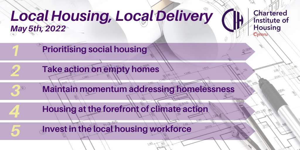 CIHCymru's tweet photo. 🏡Building homes
🌍Climate action
🆘Preventing homelessness
Elected local government members have a big impact on local, national & global issues.
We're asking candidates to #ThinkHousing ahead of this year's election in May - alongside our 5 pledges↙️
https://t.co/1KRXmnOB0y https://t.co/ENVbKMMQVg