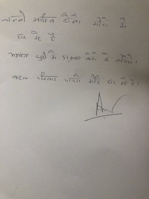 kapsology's tweet photo. ✅Channi lost both the seats.

✅Bhagwant Mann won with a Margin of 54,000+ Votes.

✅Badals lost all 5 seats.

Iss ko kehte hai confidence 😇 https://t.co/2QhfnvCUgi