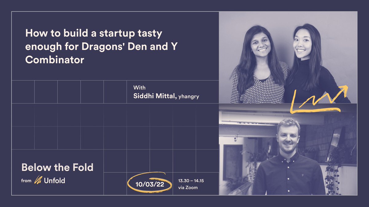 Don't forget our Q&amp;A with Siddhi Mittal is today from 1.30 - 2.15! 

Since co-founding the sensationally popular <a href="/YhangryChef/">yhangry</a>, she has won backing from two dragons on Dragons' Den and made it into Y Combinator.

We can't wait for this one!

Join via Zoom: bit.ly/34ENh1f