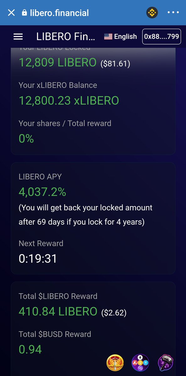 TokenizedX's tweet photo. Do you have a token in your bag netting you 158,000% APY in compounded interest every 30 mins? Here's how u can if u answered "NO" 

https://t.co/cT7y8liEfw

I'm done talking, I'll just let the proof talk for itself. Don't sleep on @LiberoFinancial https://t.co/jkRVsWUiCq