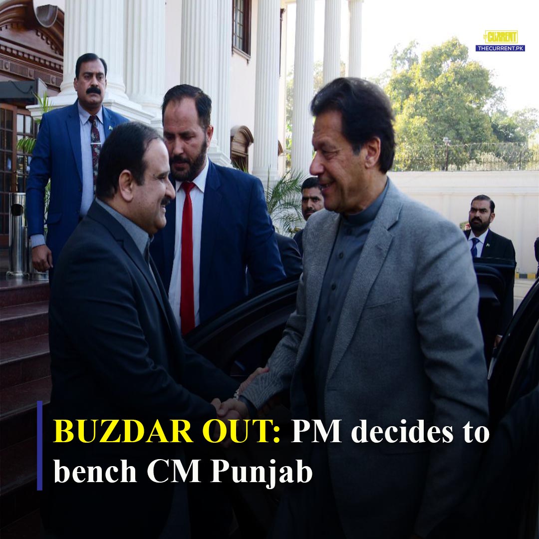 TheCurrentPK's tweet photo. ARY News has reported that PM Khan has decided to replace CM Punjab #UsmanBuzdar. However, Dr #ShahbazGill says it's PM Khan's prerogative to change Punjab CM, he will decide when and if to change CM Buzdar.

#JKTgroup #PrimeMinister #CMPunjab #ImranKhan #TheCurrent https://t.co/7QkOW7r6yJ
