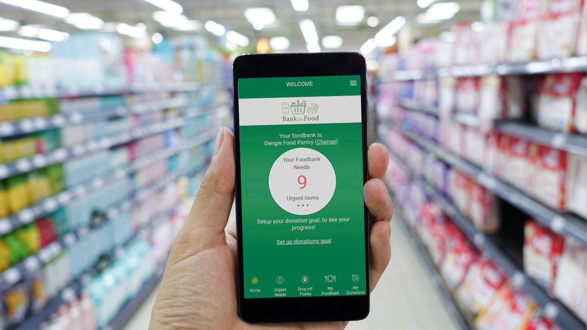 BanktheFoodUK's tweet photo. The need for food banks in the UK is higher than ever before. Our charity is on a mission to make sure food banks get exactly what they need, when they need it. If your local food bank isn't registered, please get in touch with them and tell them all about our app. #BanktheFood https://t.co/i9cRcXPv0B
