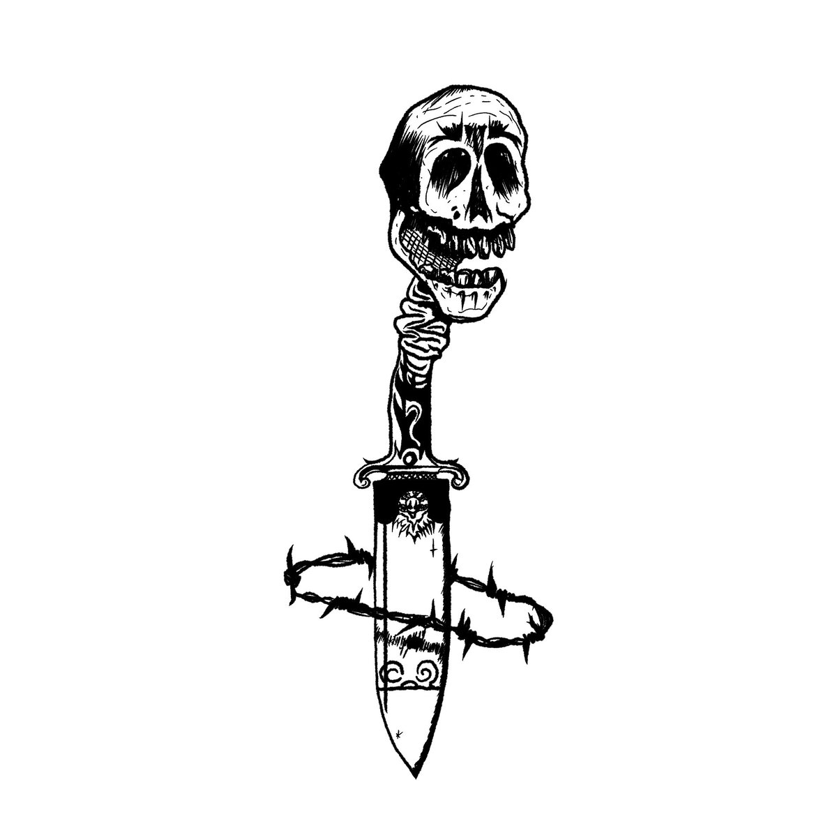 michisaboss's tweet photo. The knifeskull
///
#skull #skullart #tattoo #skulltattoo #GraphicDesign #digitaldesign #procreate 
///
@Procreate
///
https://t.co/I9V2CwwElT https://t.co/B7WALvOBYj