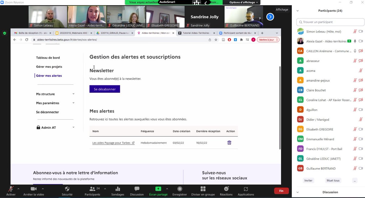ANETT_tourisme's tweet photo. @ANETT_tourisme organise un tutoriel sur l'utilisation du site Aides-territoires qui est un portail public permettant aux collectivités et leurs partenaires de trouver des aides financières et en ingénierie pour réaliser leurs projets https://t.co/IE8vhgFEnX