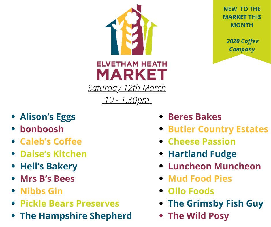 We are looking forward to seeing our stallholders this Saturday, 12th March from 10-1.30pm at The Key.  
We have a range of fantastic local producers selling meat, fish, cheese, pies, bread &amp; plenty of sweet treats. 
We also have a great selection of hot food &amp; drinks.