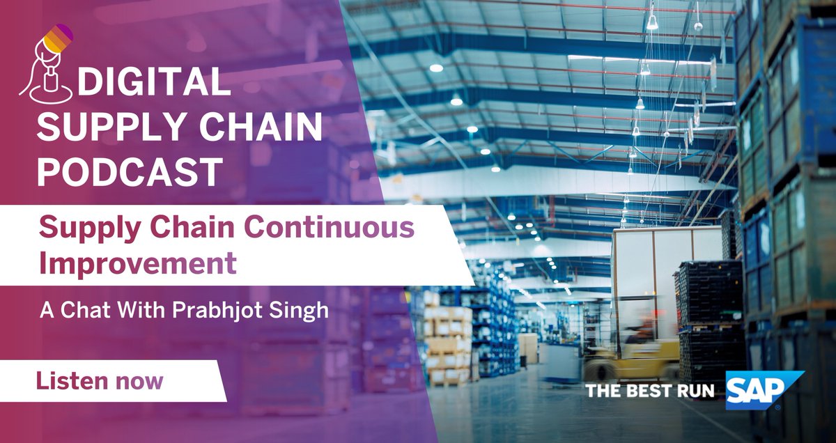Listen to the #DSC #podcast Supply Chain Continuous Improvement with Prabhjot Singh   ari.ba/fQN