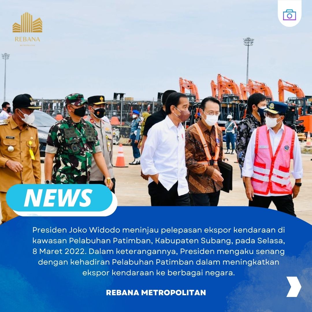 RebanaMetropol's tweet photo. Presiden Joko Widodo meninjau pelepasan ekspor kendaraan di kawasan Pelabuhan Patimban, Kabupaten Subang, pada Selasa, 8 Maret 2022. 

#rebanametropolitan https://t.co/JbOxnuqG9K