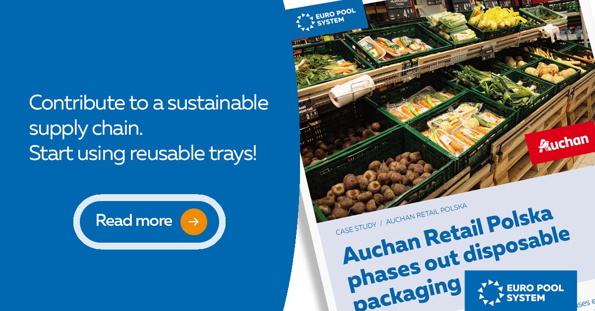Auchan Retail Polska and their growers can reduce up to 49,7% of their CO2 emissions in the transport of fruits and vegetables over the course of 2 years with the use of EPS’ reusable trays.

Read the case study here: hubs.la/Q015M46h0

#CO2reduction #sustainablesupplychain