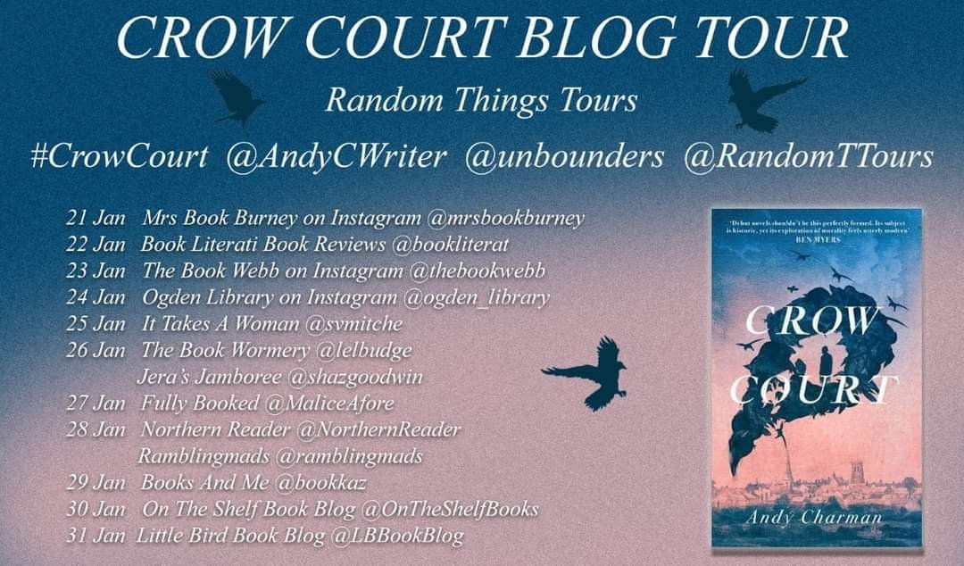 RandomTTours's tweet photo. A refreshing change of pace for a murder mystery novel

@ShazzieRimmel reviews #CrowCourt by @AndyCWriter with #RandomThingsTours @unbounders 

https://t.co/rmBmsY3d0g https://t.co/q7K0vo8uT1