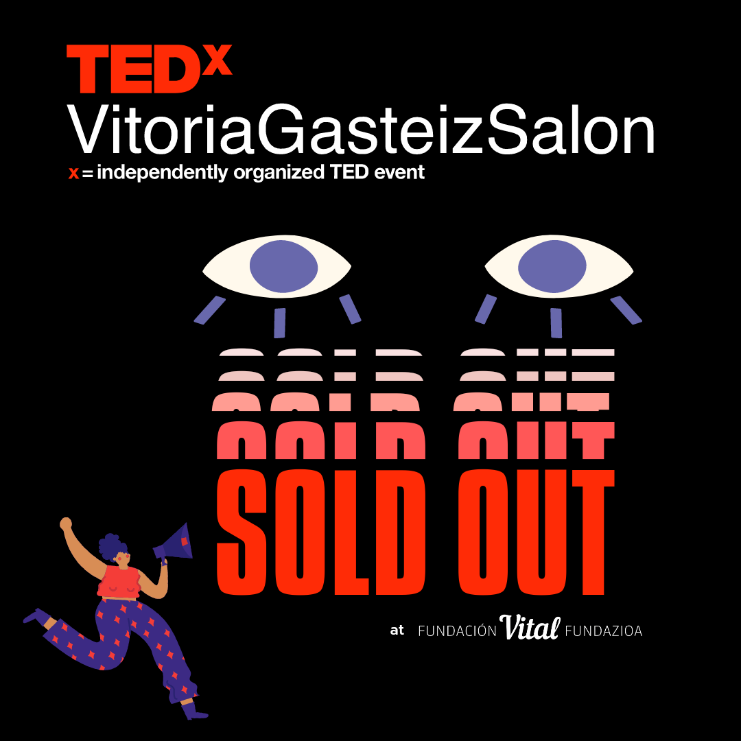 TEDxVGasteiz's tweet photo. 🎉❌Aforo completo❌🎉

¡Muchas gracias!
⠀⠀
📍 Vital Fundazioa Kulturenea (C.C Dendaraba) 
- 19:00 apertura de puertas
- 19:30 inicio puntual del evento
- Duración aprox de 1h y media + Networking 🍷🥟

#TEDx #TEDxVG #TEDxVGSalon #Always21 #TEDtalks #VitoriaGasteiz https://t.co/TSuGRjsUwy