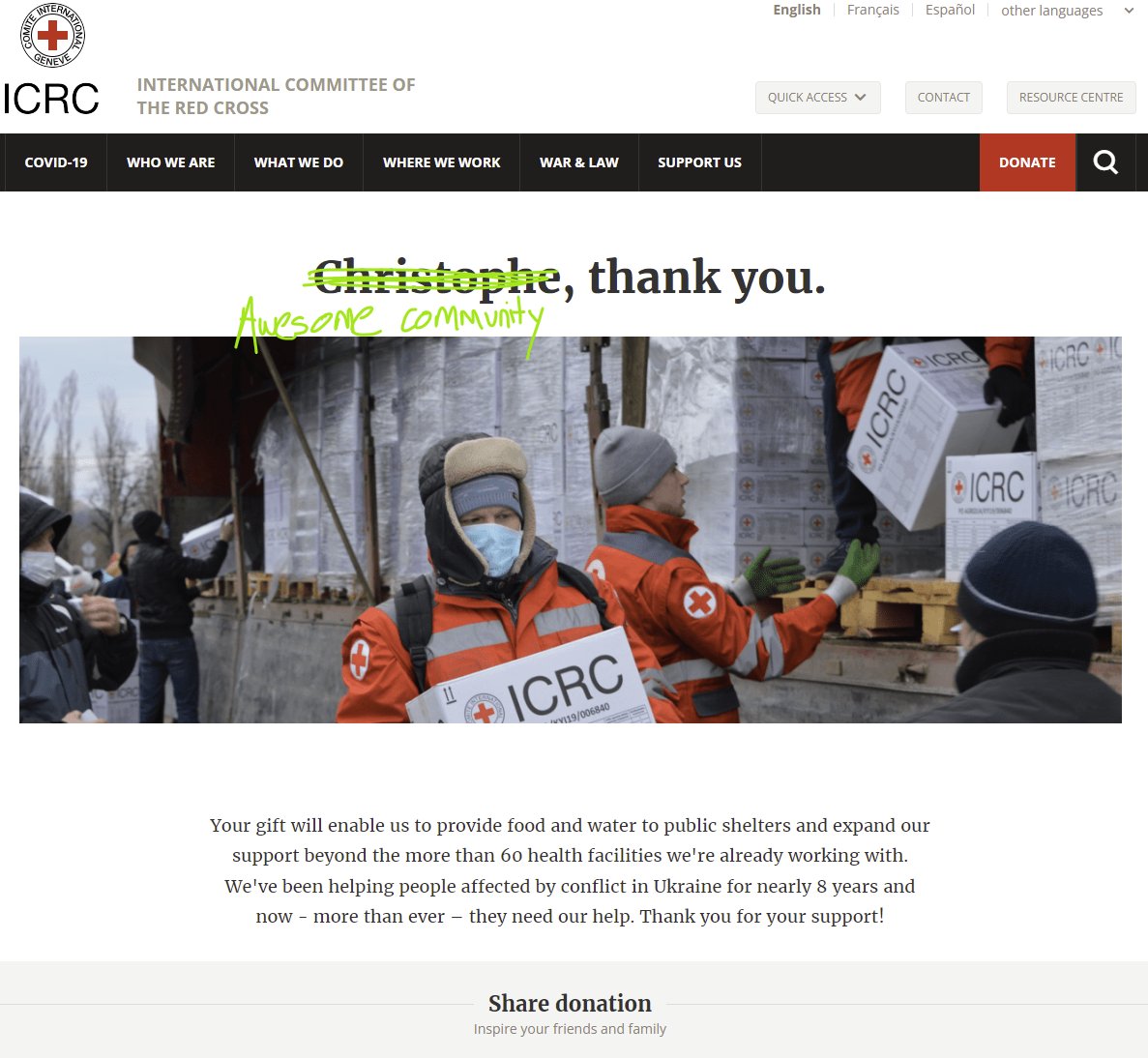TritzChristophe's tweet photo. Dear &amp; awesome community, THANK YOU! ❤️
After the charity sell of "Sainte Sophia", 2500€ have been converted and send to the Red Cross, hope this will help people during and (hopefully soon) after this conflict. Giving an extra and meaningful sense to our NFT space 💛💙 https://t.co/GRckxSrF5C