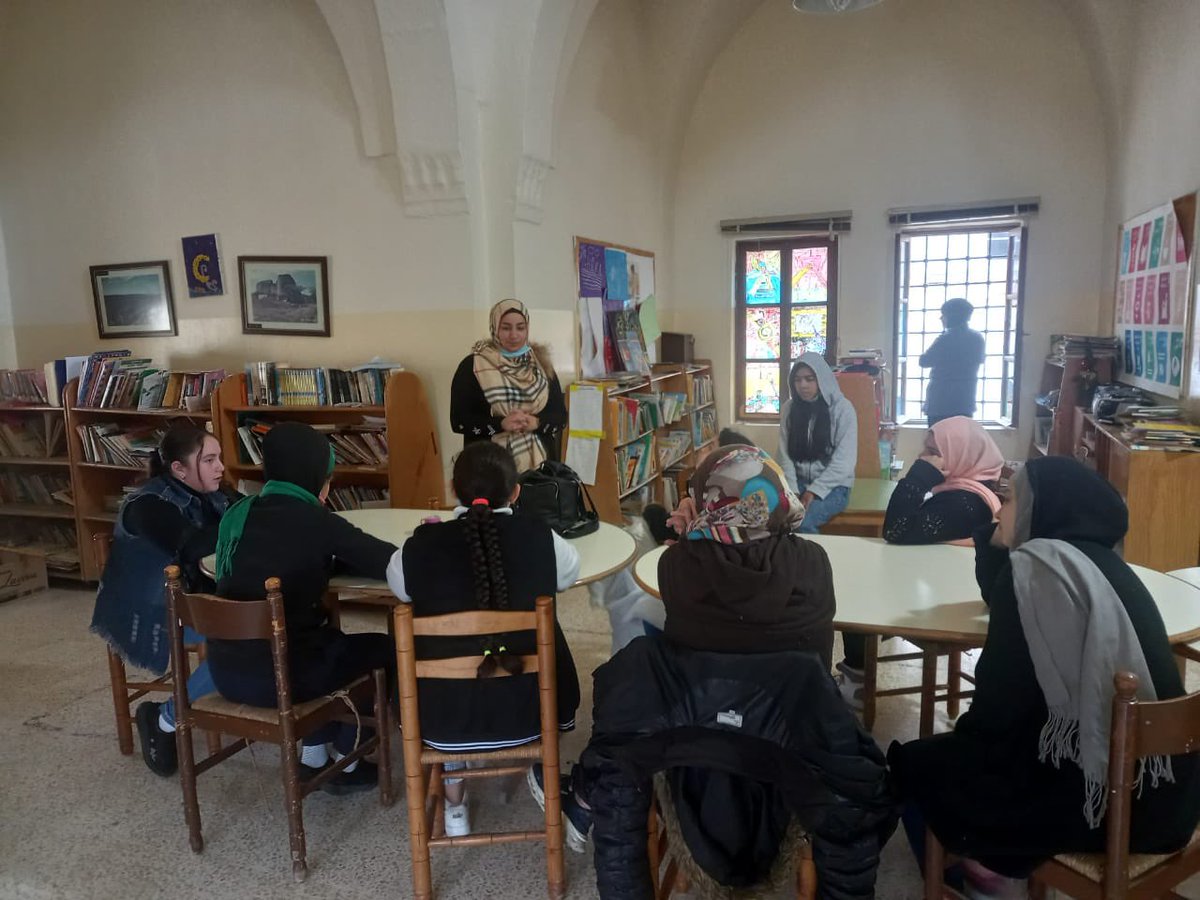 MSSCF_NGO's tweet photo. A Training awareness session about #bodyhygiene and #physical changes, a training by the #midwife Ms. Nada El Khatib.
This training is within the primary health care and sexual & #reproductive project in partnership with #NORWAC. https://t.co/OcTDFdz6hy