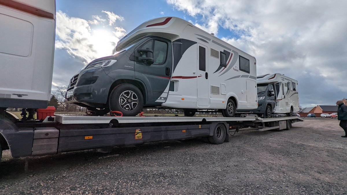 DestinationMoHo's tweet photo. Well, happy Thursday! We've taken delivery of two #McLouis Fusion's, a 367 & 373! Both boasting 5 belts, 1 with a rear island bed, 1 with rear singles, both with LARGE garages! Which one would you choose? All the info will be live here; https://t.co/8mv5ejddM5 very soon! https://t.co/miil8OOFjB