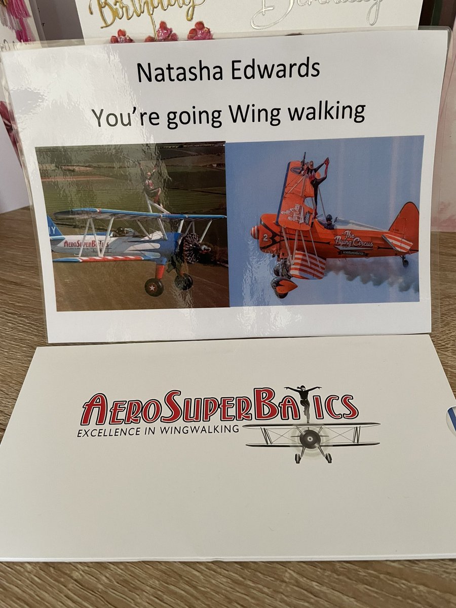 Looks like I’m going wing walking! My dad gets the craziest gifts! #30