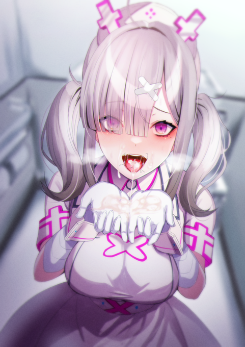 お仕事中、病院のトイレにて。 