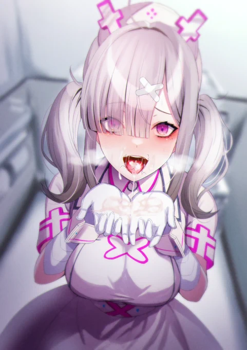 お仕事中、病院のトイレにて。 