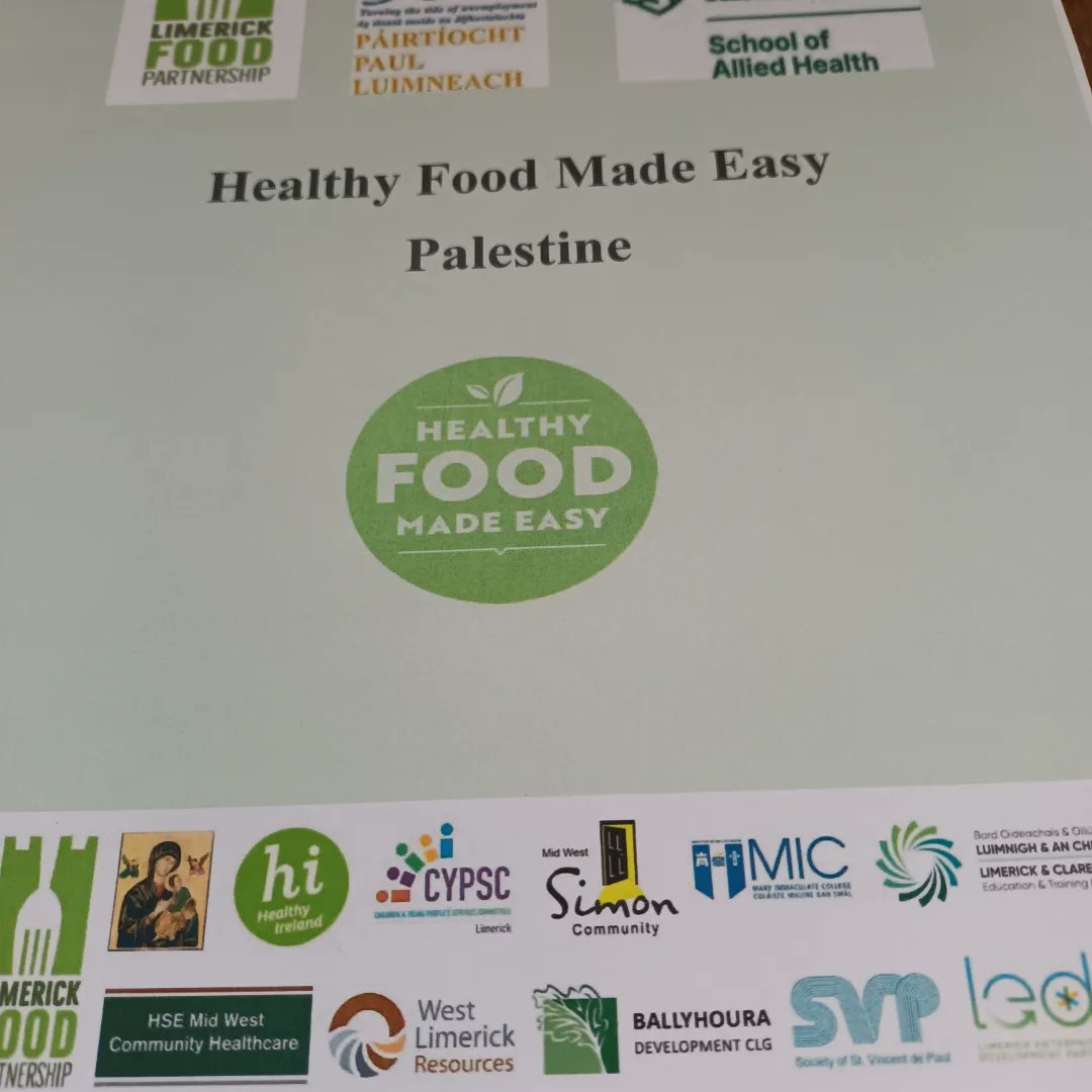 food_limerick's tweet photo. Why not brighten your weekend with some lovely Mediterranean style recipes from Palestinian 🇪🇭. Resources developed by Anwar our Palestinian migrant leader with Msc students in Nutrition &amp; Dietetics from @AlliedHealthUL 
All recipes available from LFP
#letskeeplimerickhealthy https://t.co/c5zTf2dxmq