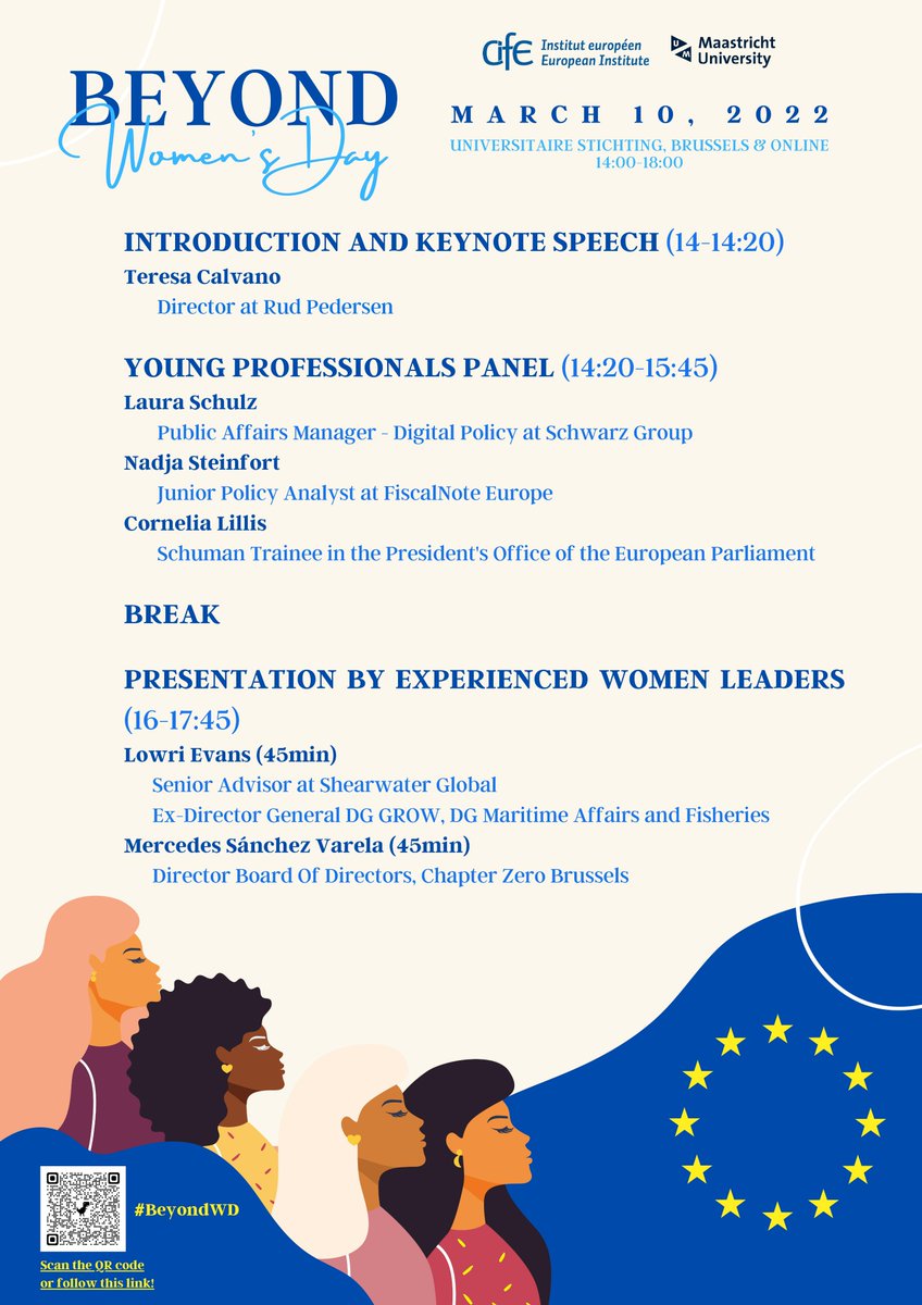 I couldn't be more excited or proud 😁 in a few hours our event Beyond Women's Day will take place in Brussels 🕑 We have found many great speakers who are willing to share their experiences with soon to be graduates 🧑‍🎓👨‍🎓👩‍🎓 
#BeyondWD #Brussels #UM #CIFE #EU #Women #WomensDay