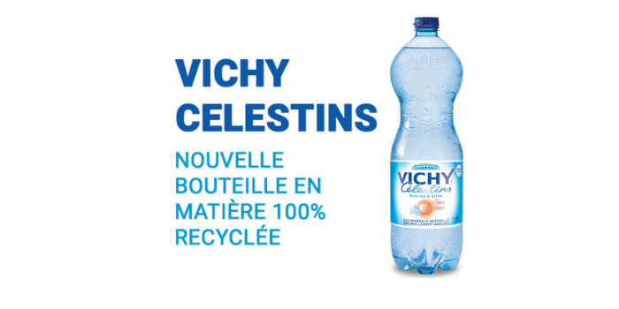 VichyEconomie's tweet photo. Quelques mois après l’inauguration de son site Roxpet à Saint-Yorre, le groupe Sources ALMA vient de sortir sa nouvelle bouteille Vichy Célestins en matière 100% recyclée.
#VichyEconomie #vichycelestins #recyclage 
👉https://t.co/bmvuZ5D9XM https://t.co/lUdVZsgHe3