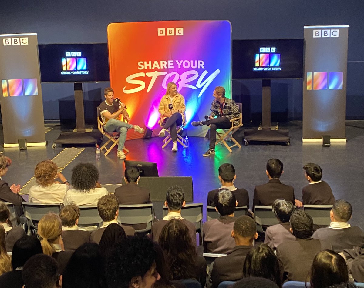 Today we welcome the BBC #shareyourstory school tour to celebrate #nationalcareersweek 

We're looking forward to an inspirational morning! 🤩

#careers #ncw2022 #enrichment #bbc #motivation #inspiration #creative