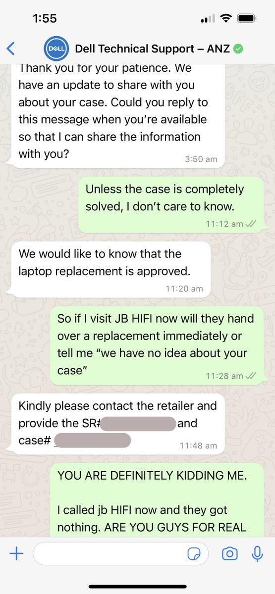 ylashin's tweet photo. Never buy anything from @Dell. If there is a hardware issue their support will keep you waiting for more than 1.5 month. Even when they claim the problem is solved, it is not. The process in the screenshot has been repeated like 4 or 5 times with no success. https://t.co/bqYVOAjheN