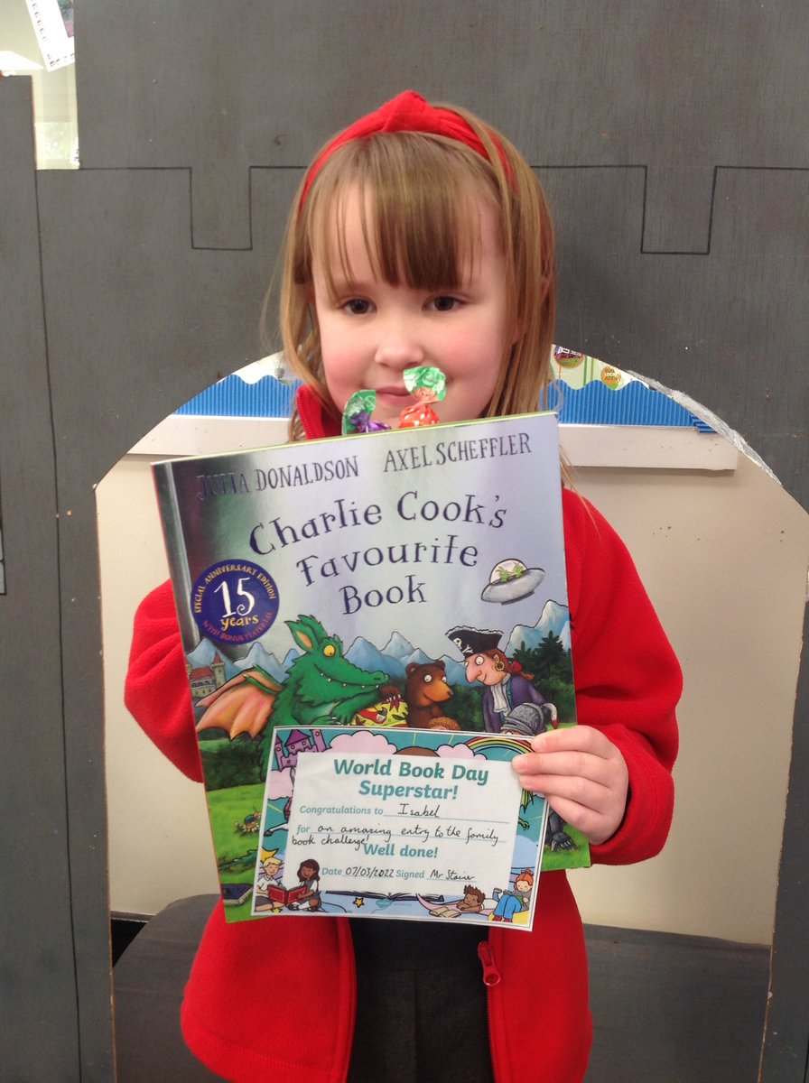 HollyfastSchool's tweet photo. We want to say a big congratulations to our ks1 winner for our school family book challenge. Well done Isabel! #readingisfun #eatingicecream https://t.co/mWX0d7VV9r