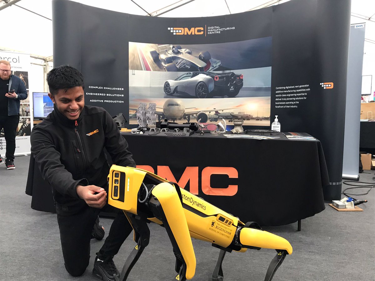 It's day two of the <a href="/BucksSkillsHub/">Buckinghamshire Skills Hub</a>  #BucksSkillsShow2022 and we are making friends with a special visitor from Boston Dynamics!
#BucksSkillsShow #career #STEM #engineering #manufacturing