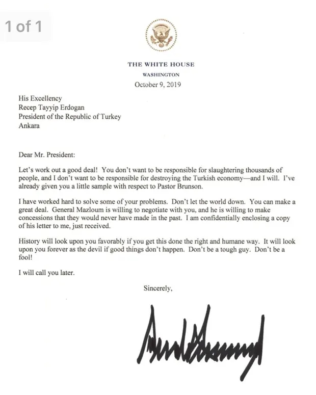 Birdy_nam_nam's tweet photo. Βέβαια αν ήταν ακόμα Πρόεδρος ο Trump, θα έστελνε ένα γράμμα στον Putin σαν το έπος που είχε στείλει τότε στον Ερντογάν και θα είχαν τελειώσει όλα https://t.co/QsdgHsJDYH
