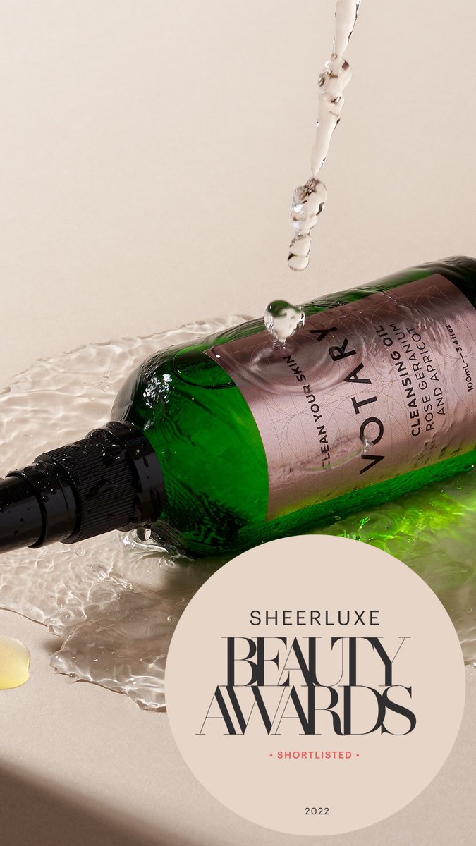 Thrilled to see Rose Geranium and Apricot Cleansing Oil has been shortlisted for Best Cleansing Product at the first ever <a href="/SheerLuxe/">SheerLuxe</a> Beauty Awards. 💚