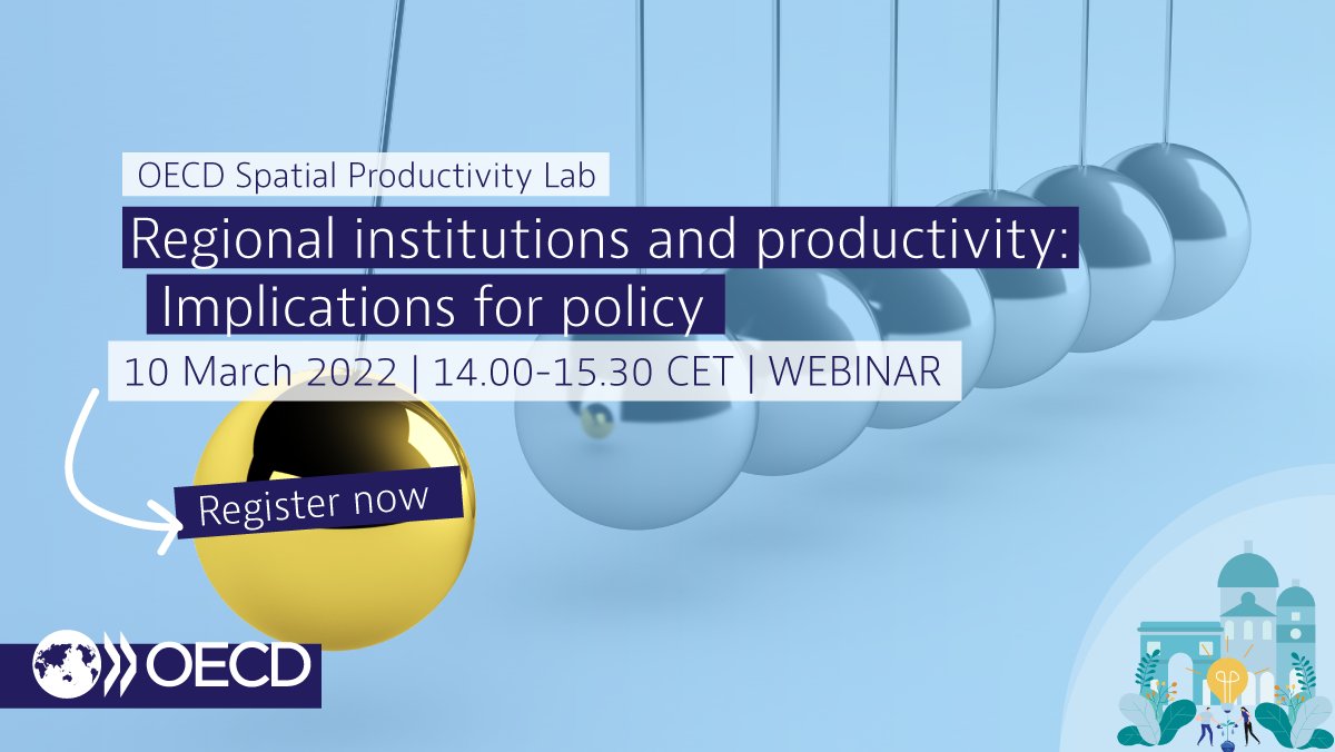 AlessandraProto's tweet photo. [#Today] What is the link between the regional quality of #governance and #productivity? 

Find out more in our #SpatialProductivity webinar with @rodriguez_pose @VictorLapuente @CharlesSeaford1 @bart_ark.

📅 10 Mar 2022 
⏰ 14.00-15.30 CET
🟣 Register https://t.co/HISlgNJ8mg https://t.co/DEralMeo54