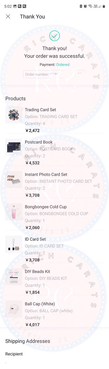 kiujoha1's tweet photo. #GOByKiuproof #Kiupdates All items for 2022 Caratland MD secured ✅ Thank you! https://t.co/iIj0RH9EvS