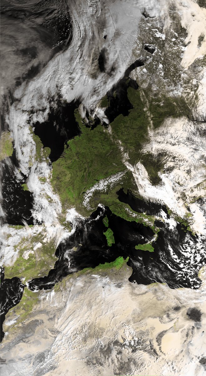 Metob-B picture of central Europe from this morning