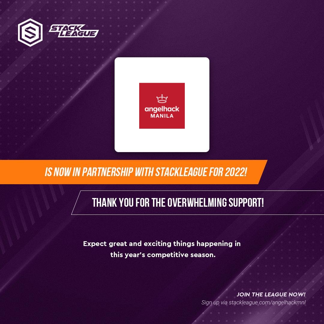 StackLeague's tweet photo. StackLeague would like to thank the following Community Partners for their overwhelming support for StackLeague 2022!

ABKD Studios
Acceler8 
AngelHack Manila
Angular Philippines

Let's continue to inspire the nation into coding!

#programming #league #stackleague #philippines https://t.co/STmabfcPJU
