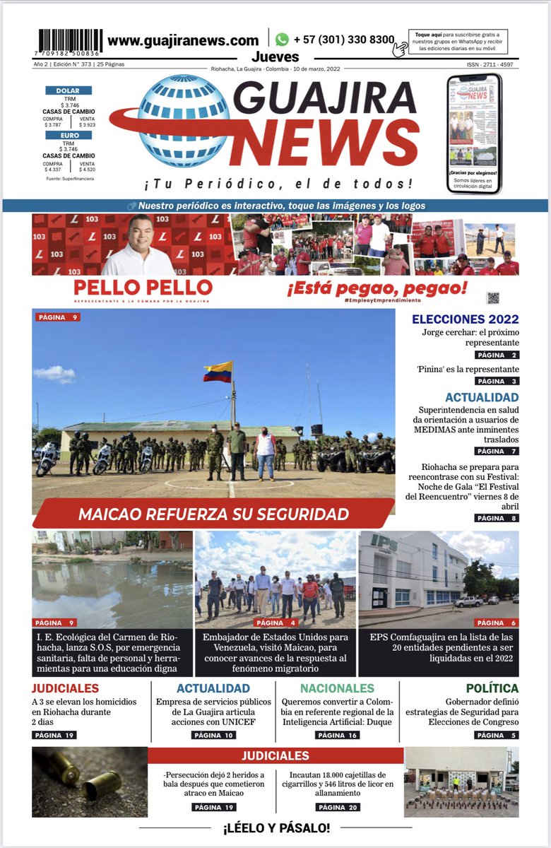 RitaPimienta's tweet photo. Descarga nuestra edición de hoy a través del siguiente enlace ⬇️ 

https://t.co/XsMzQUcRQO https://t.co/AhpN4YP68x