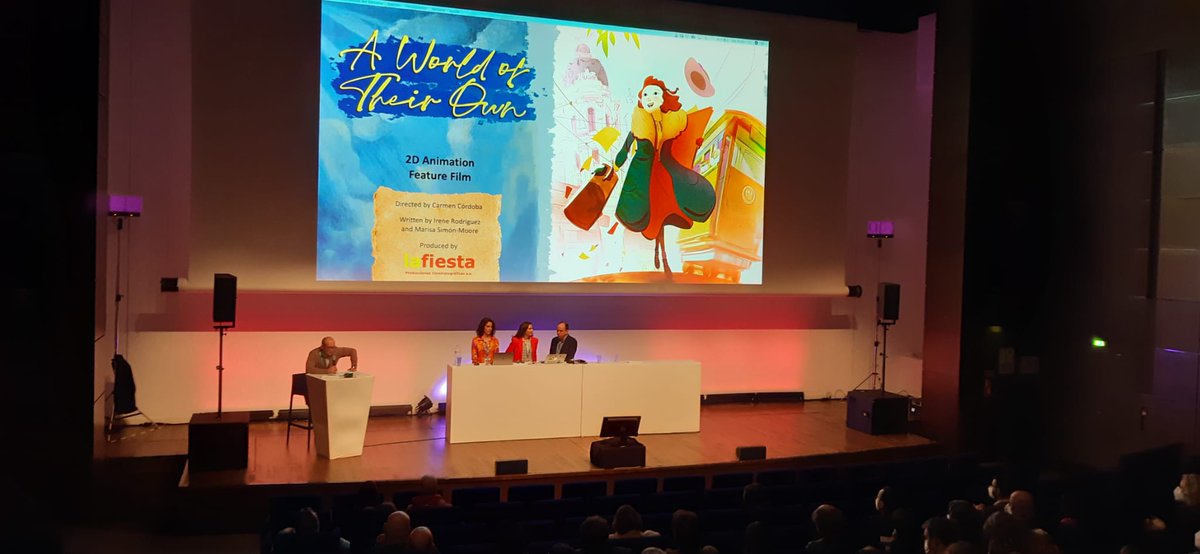 film_madrid's tweet photo. 📣 @karmendecordoba @LaSimonMoore y @nicomatji se encuentran en @CARTOON_media presentando el #largometraje de #animación "A world of their own"
🤝El proyecto cuenta con apoyo a desarrollo 
‼️No le perdáis la pista porque tiene una pinta increíble https://t.co/zOjGJTwU0Q